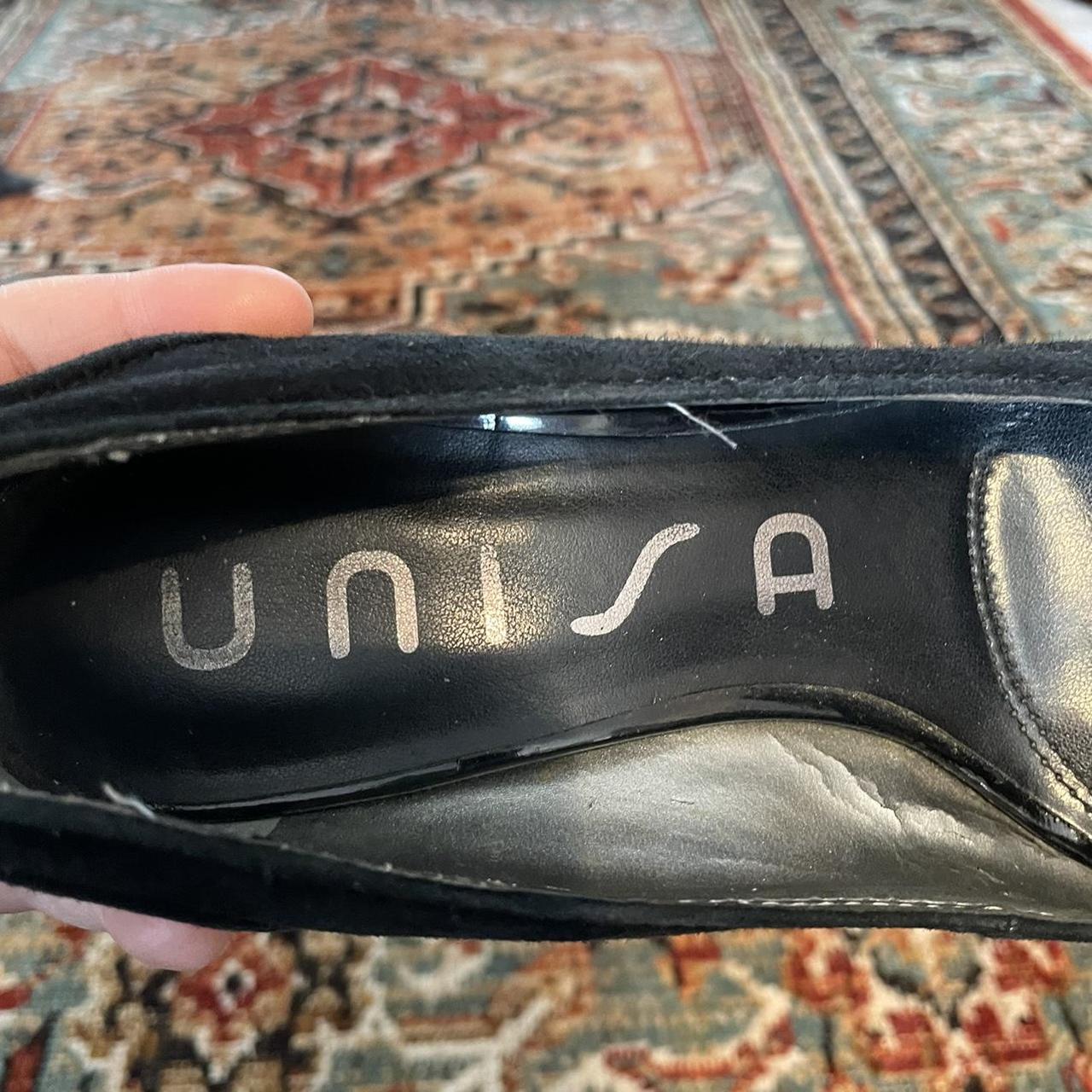 Unisa suede black buckle heel Simple black heel... - Depop