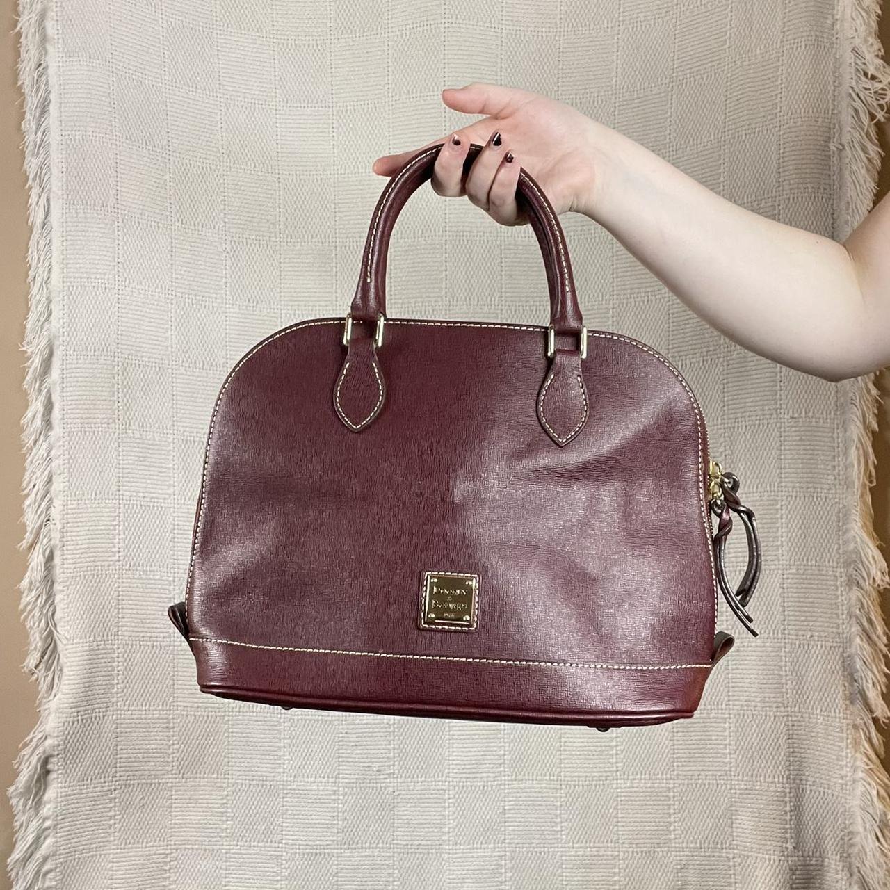 Dooney and bourke burgundy on sale purse