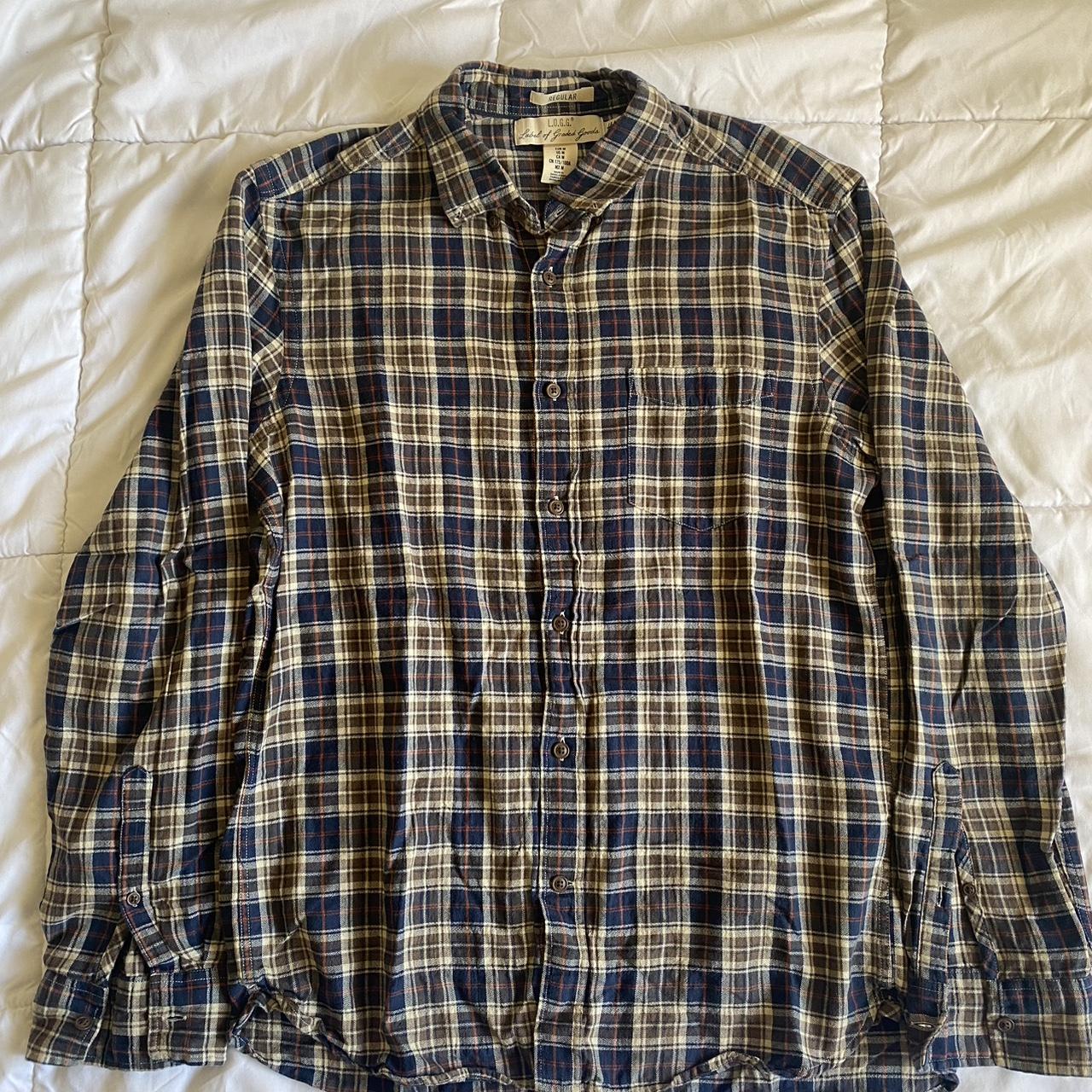 Brown colorway flannel Great slim fit #flannel #y2k... - Depop