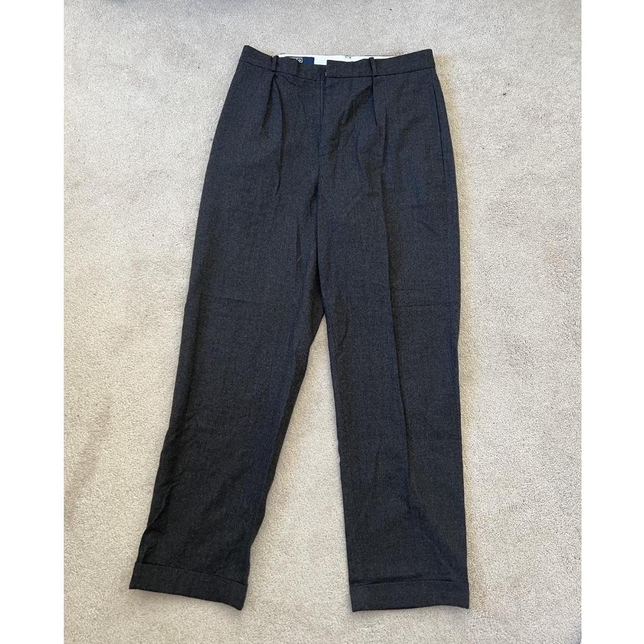 Polo Ralph Lauren Men's Grey and Black Trousers | Depop