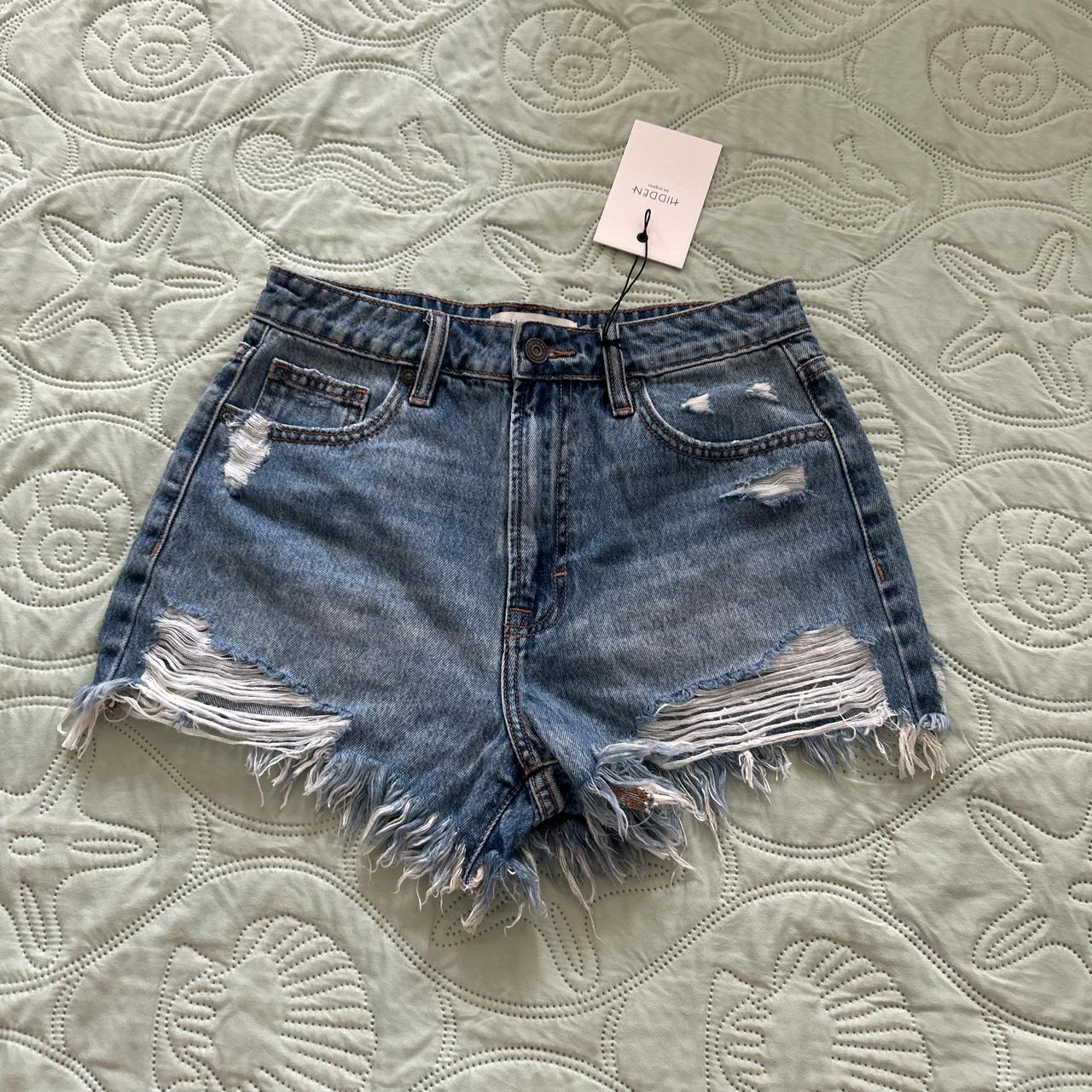 Buckle jean shorts on sale