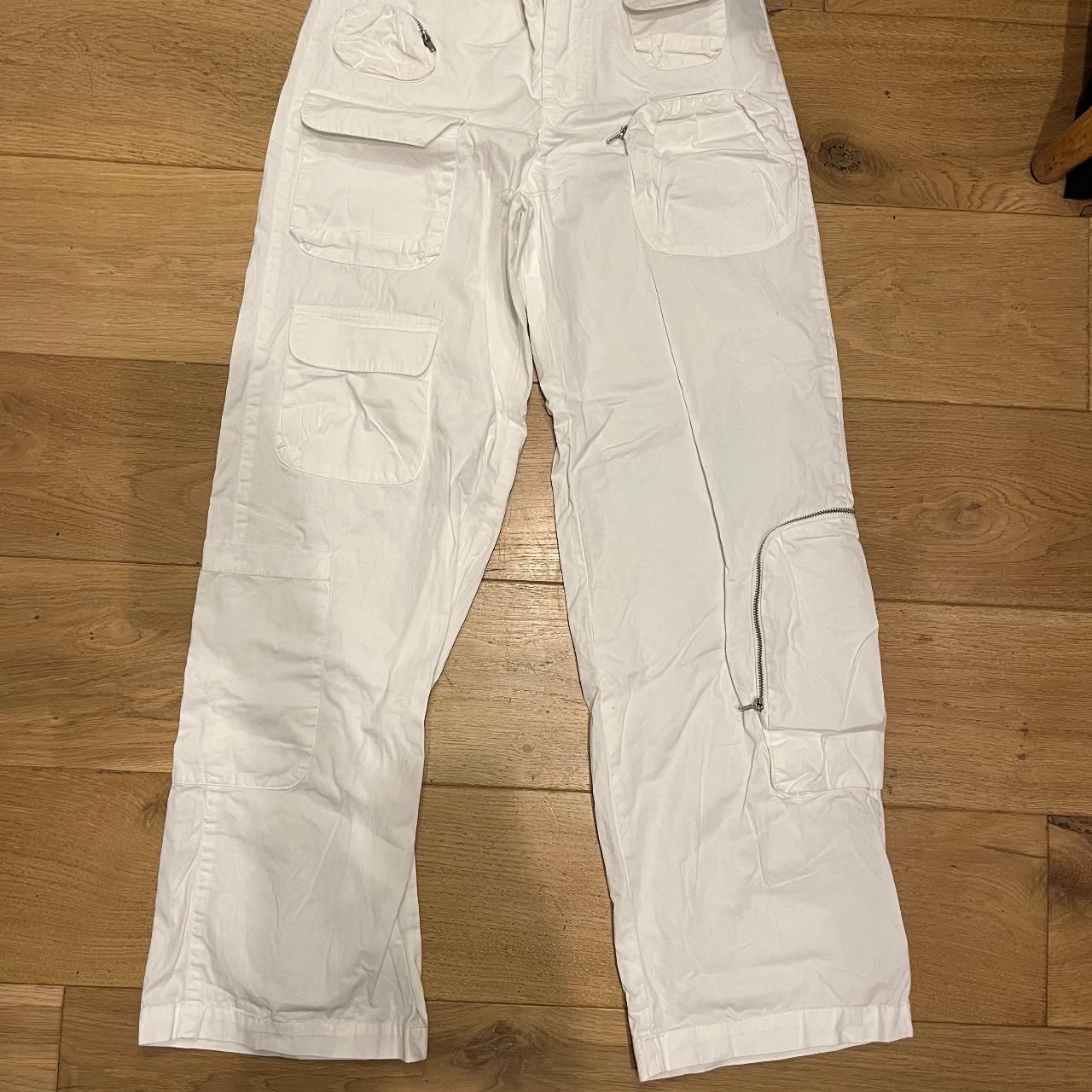 BDG Women's White Trousers | Depop