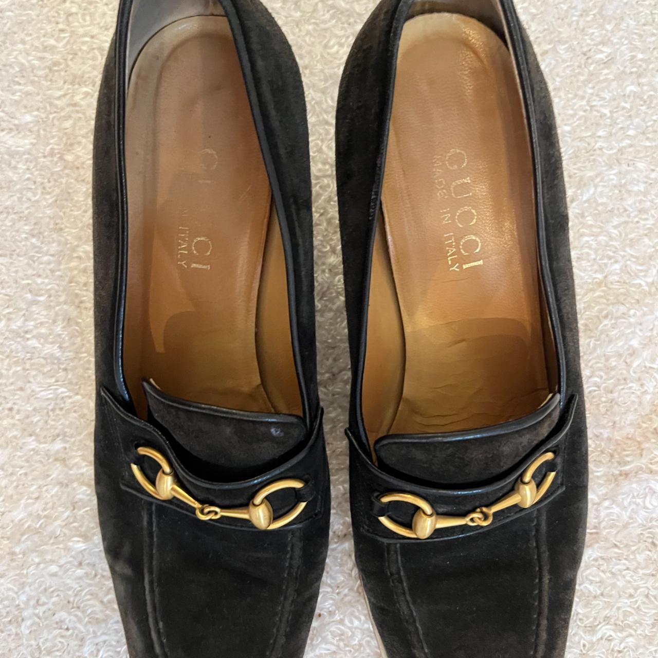 heeled loafers gucci