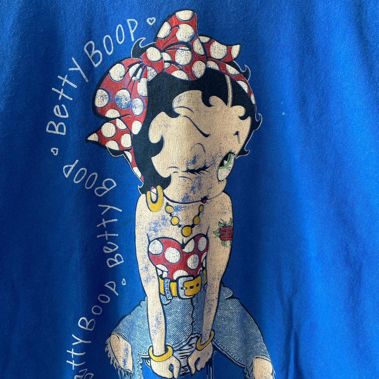 Vintage Betty Boop Blue Tee XL Oversized #bettyboop | Depop