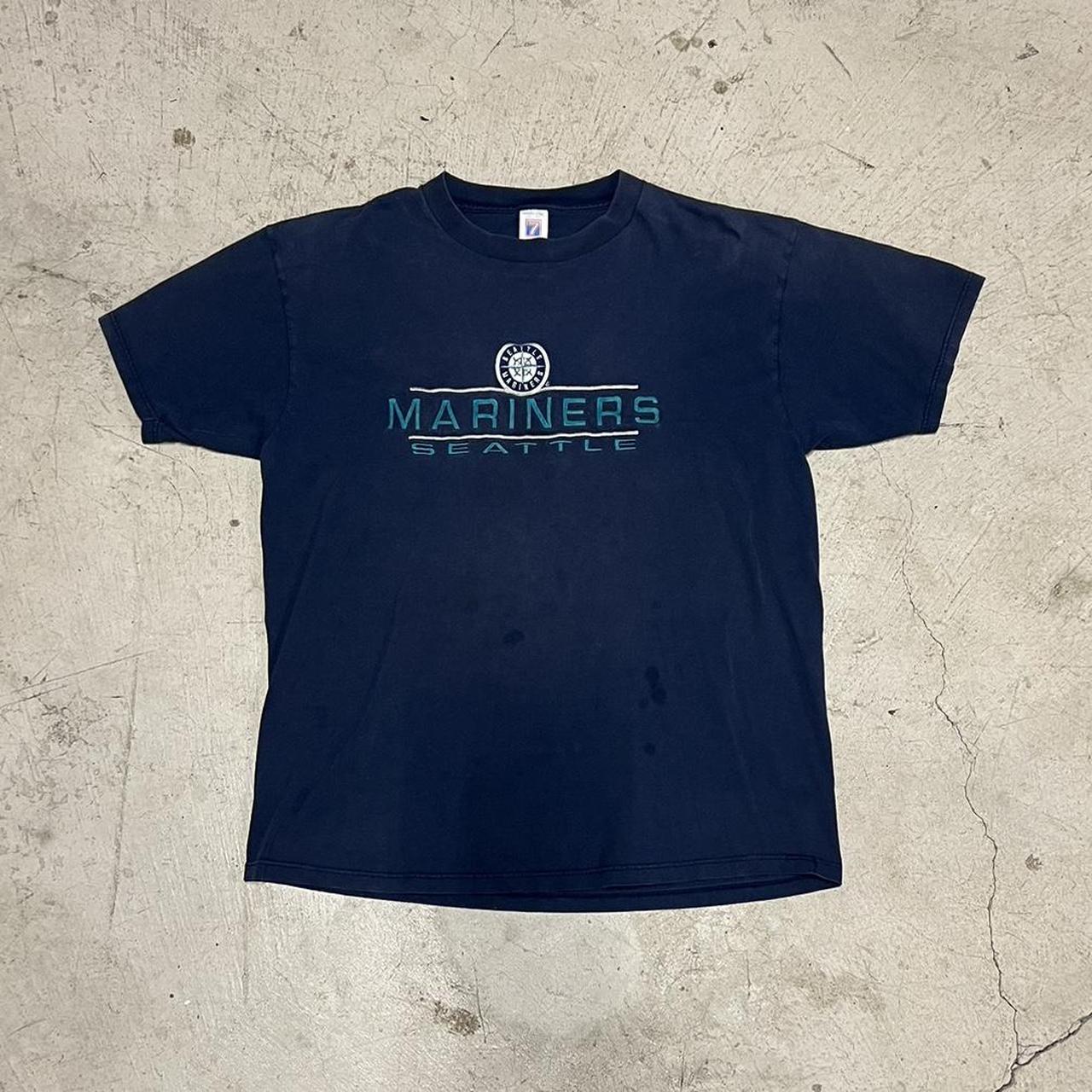 Seattle Mariners retro T-shirt with stitched on - Depop