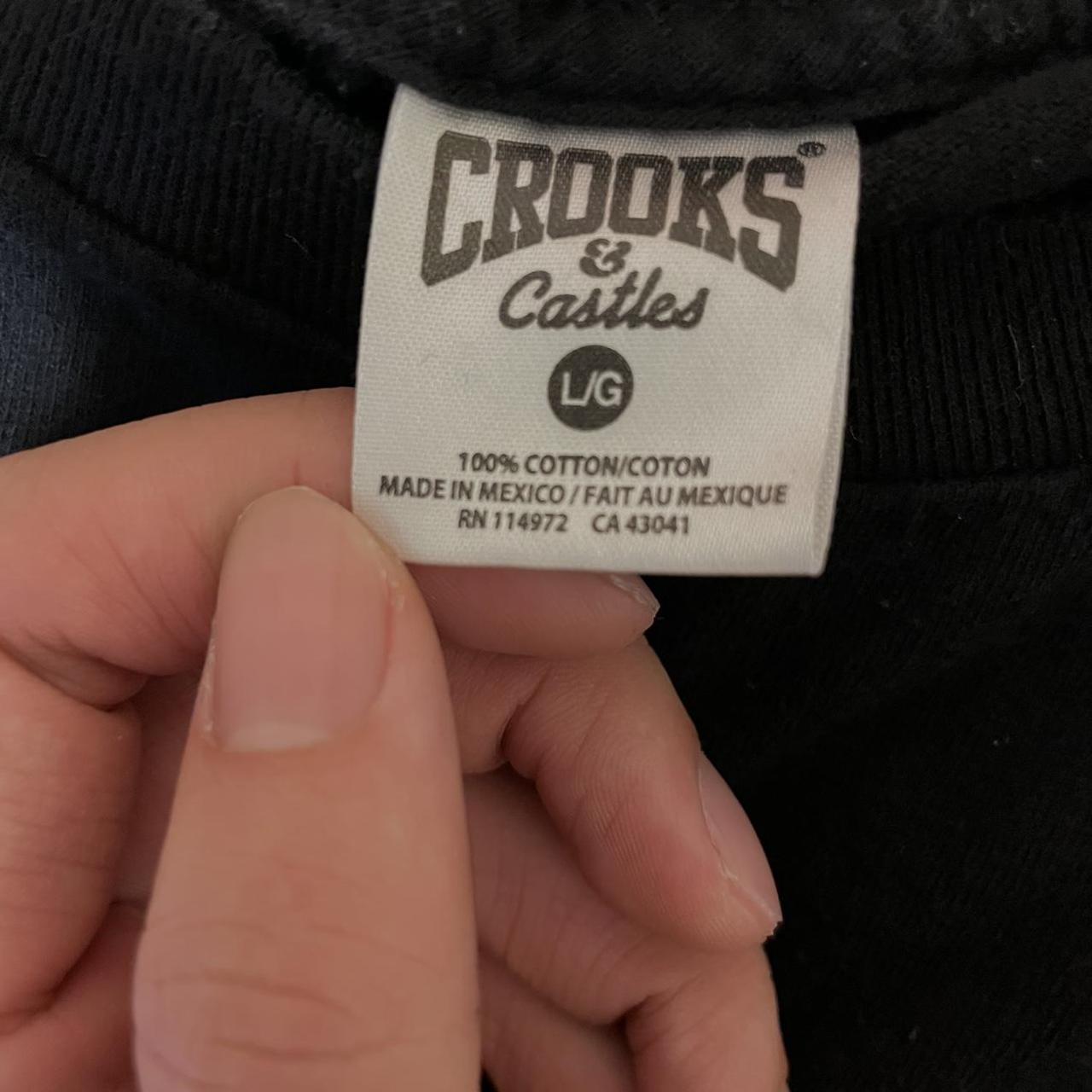 Crooks & Castles Men's Black and White T-shirt (3)