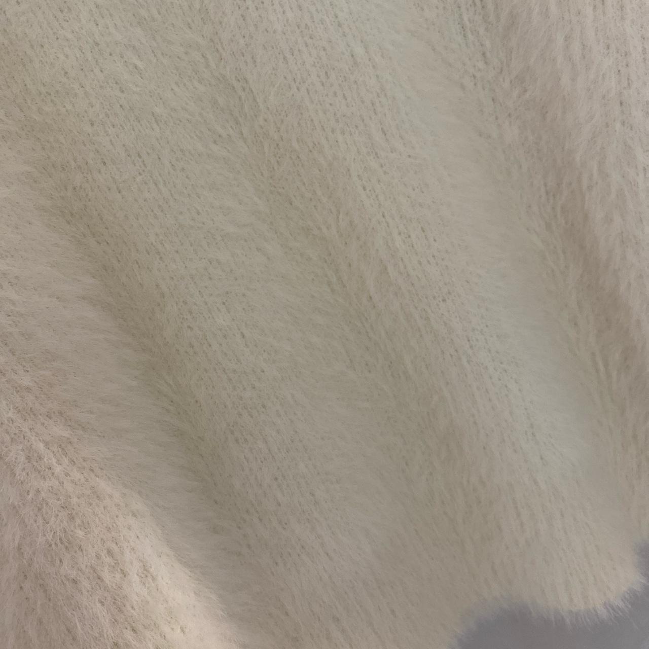 Missguided fluffy cream balloon sleeve jumper In... Depop