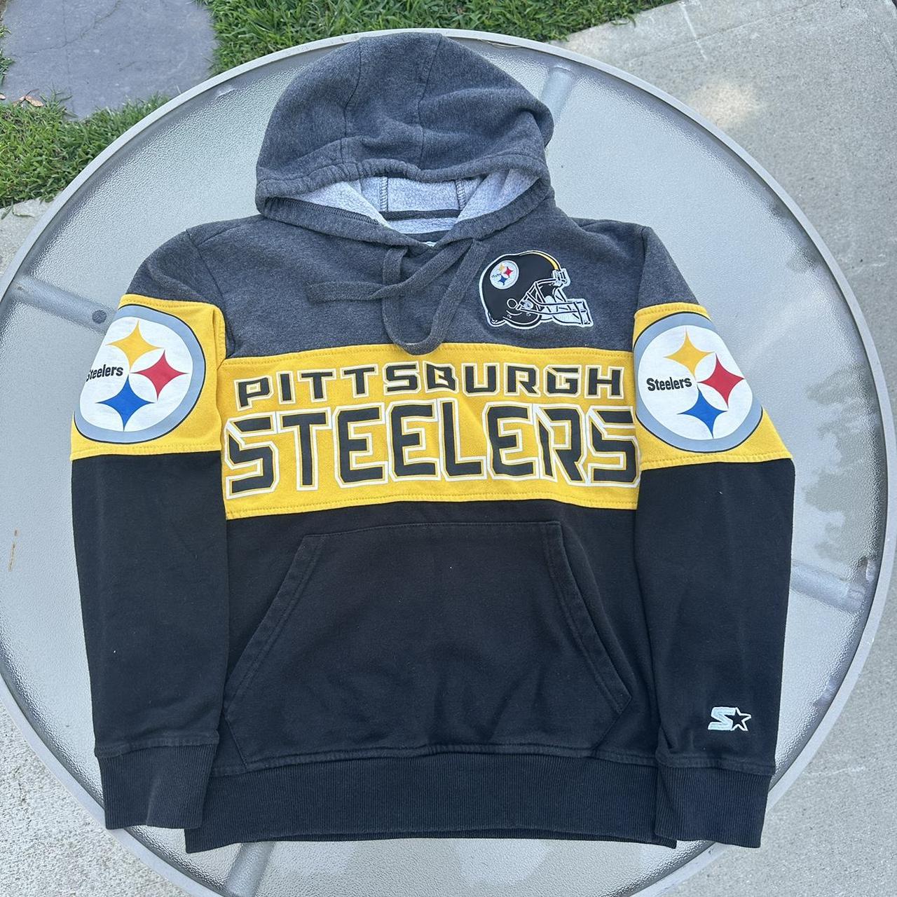 Pittsburgh Steelers Black and Yellow Pullover Hoodie