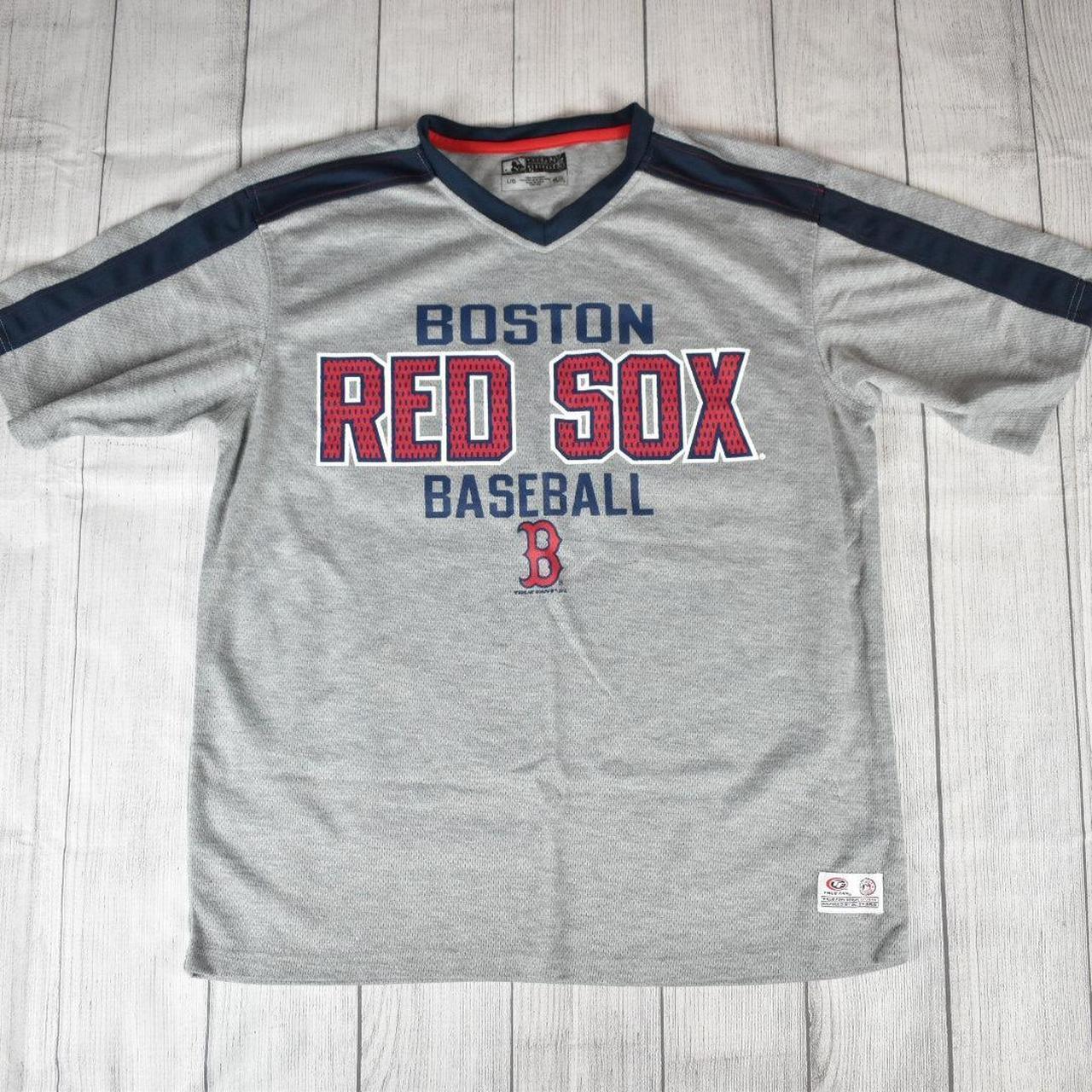 Boston Red Sox V-Neck Jersey - Gray