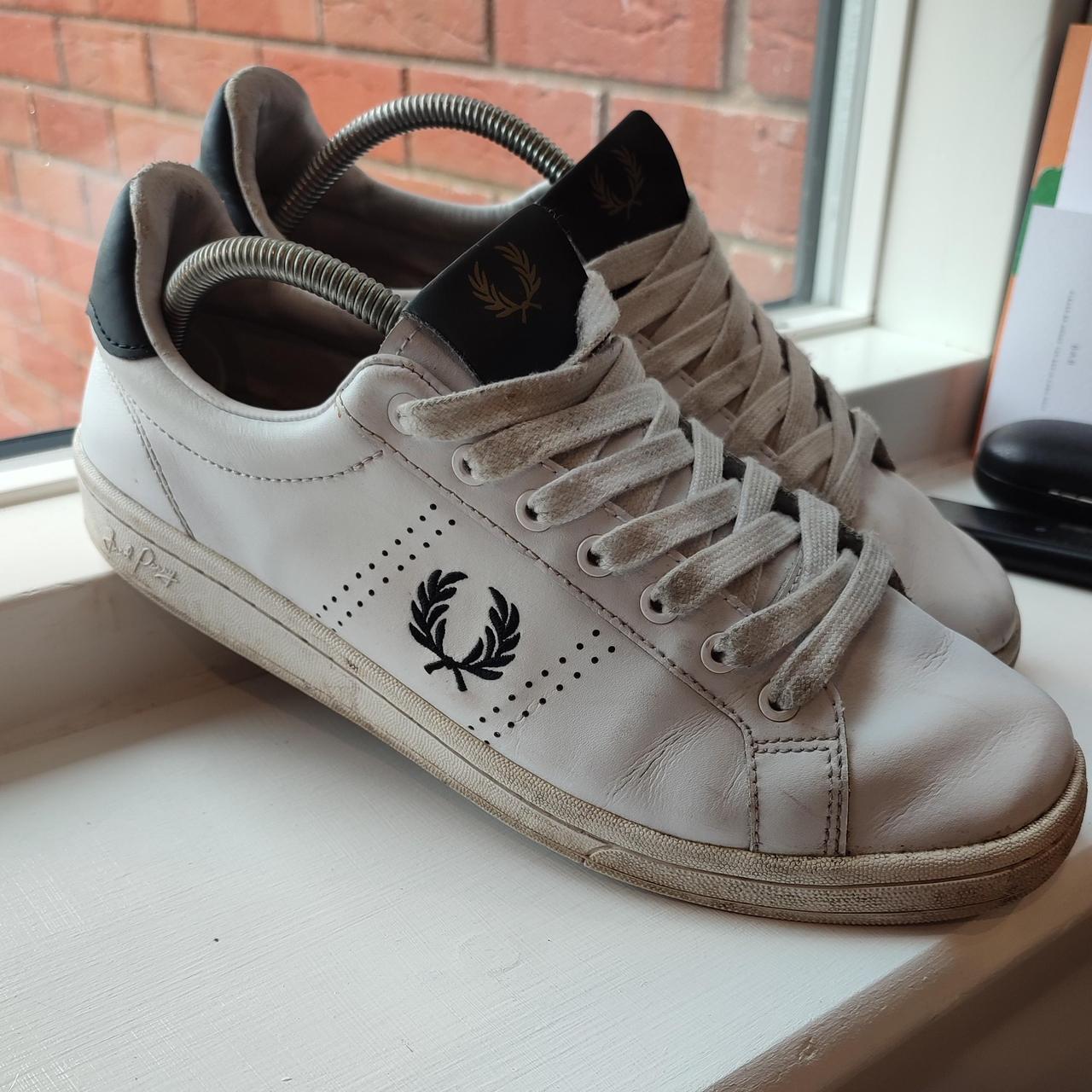 fred perry white trainers