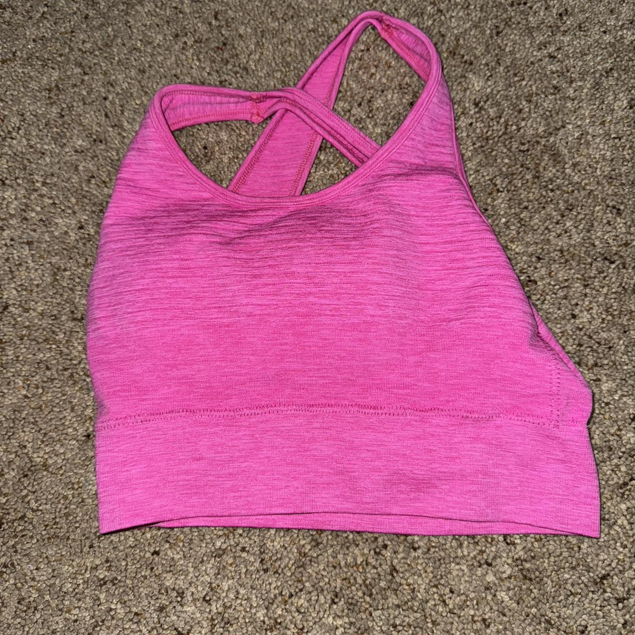 PINK ALPHALETE SPORTS BRA! Size: small - Depop