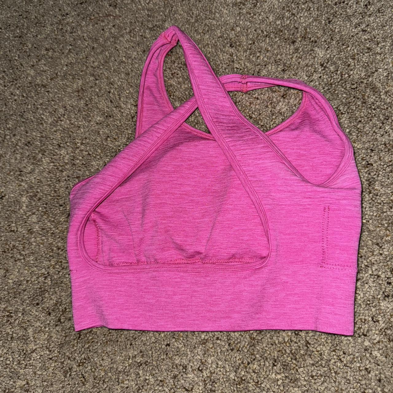 PINK ALPHALETE SPORTS BRA! Size small Depop