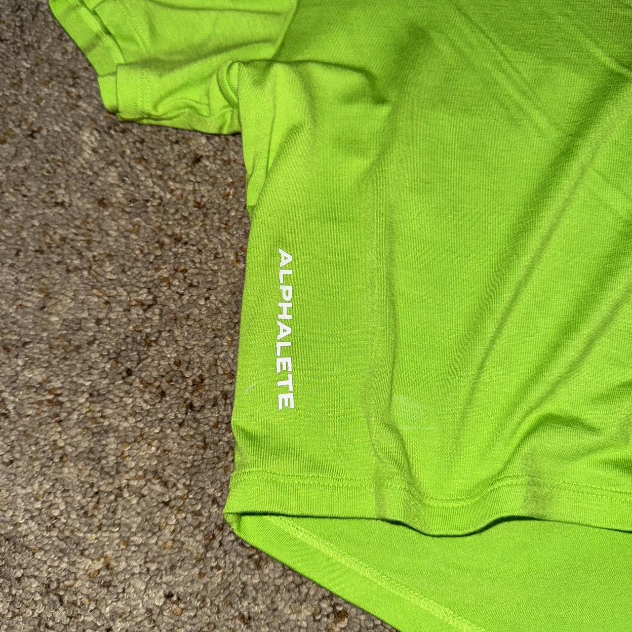 GREEN ALPHALETE TEE! Size small Depop