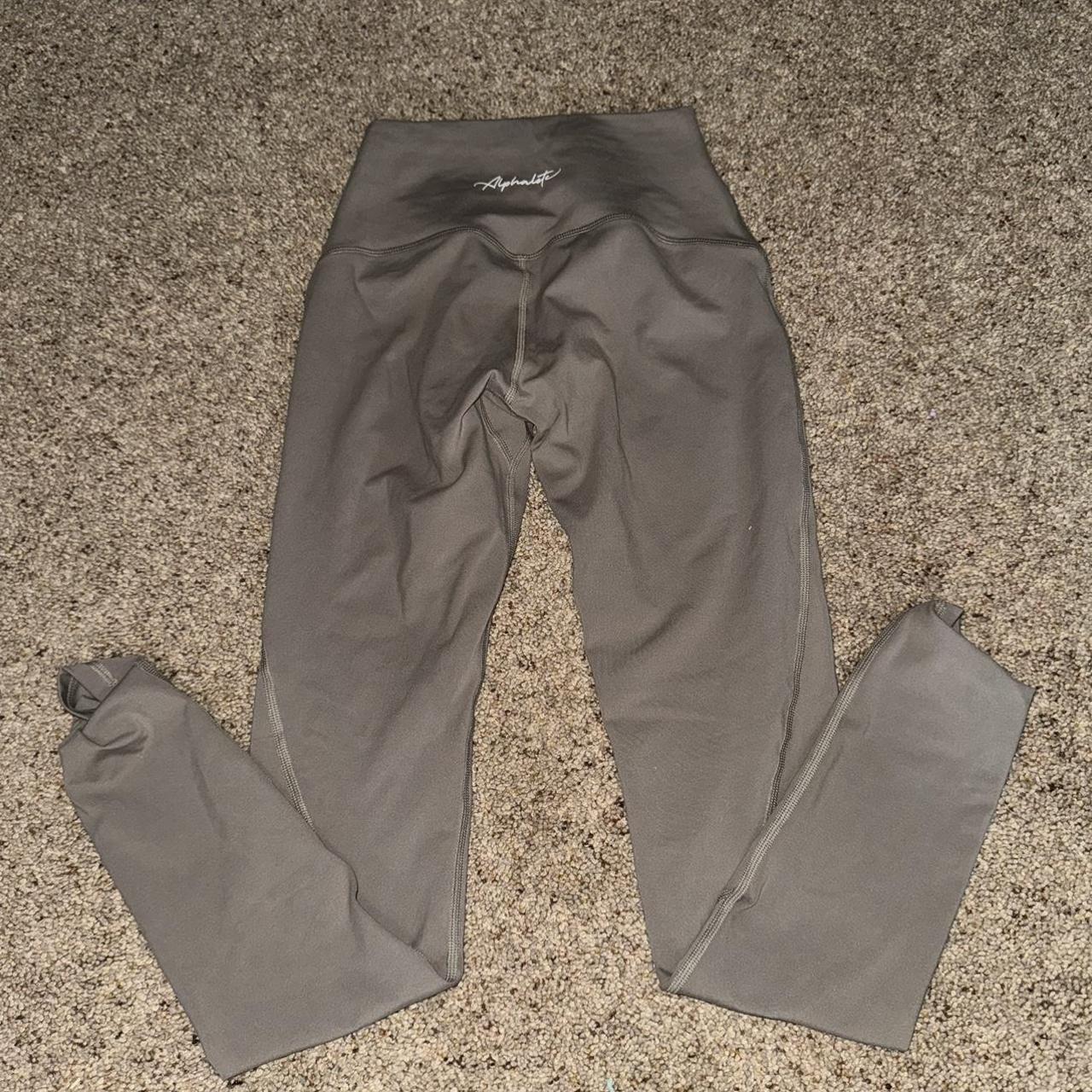 ALPHALETE BROWN LEGGINGS! Size small Depop