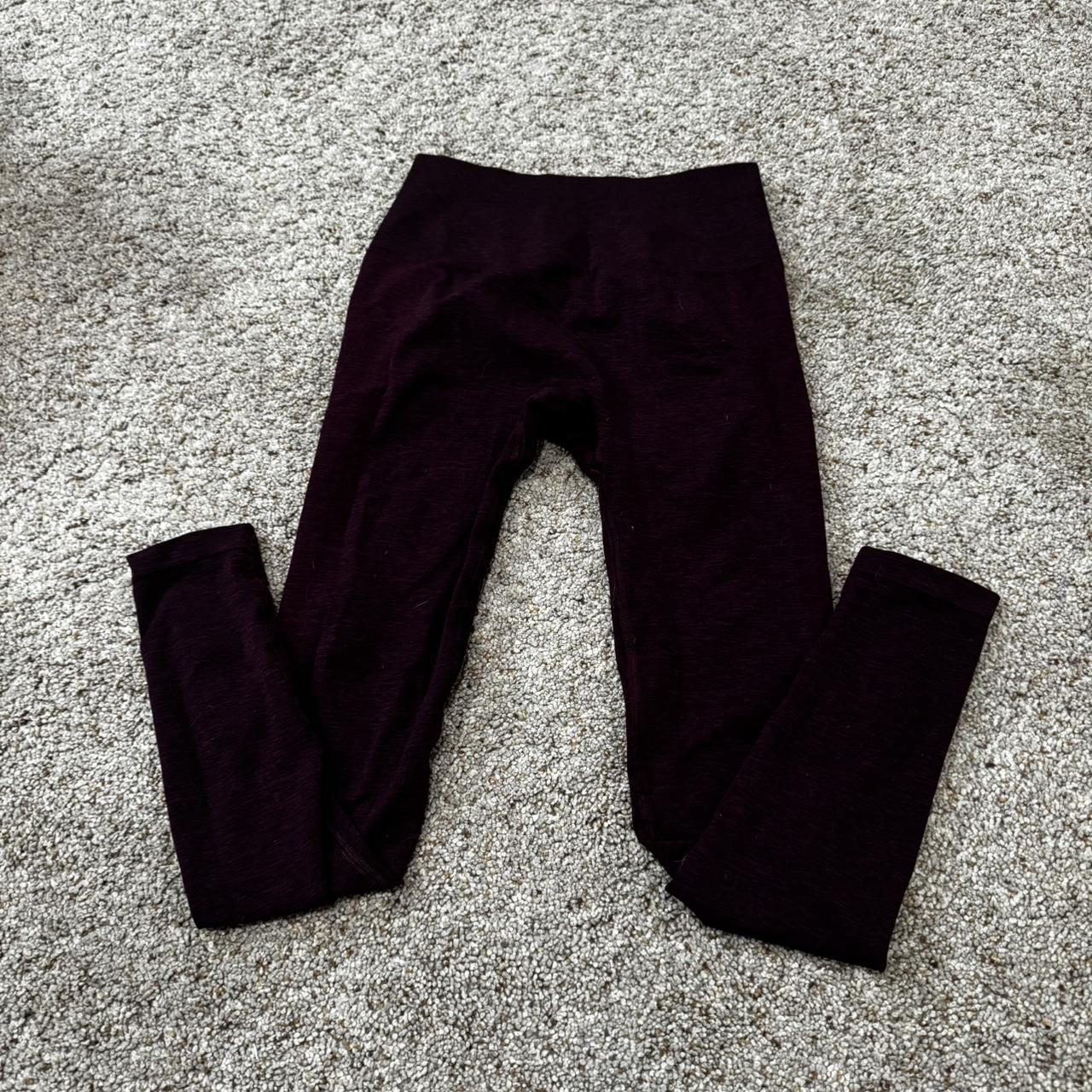 ALPHALETE wine, color, leggings! Size small Depop