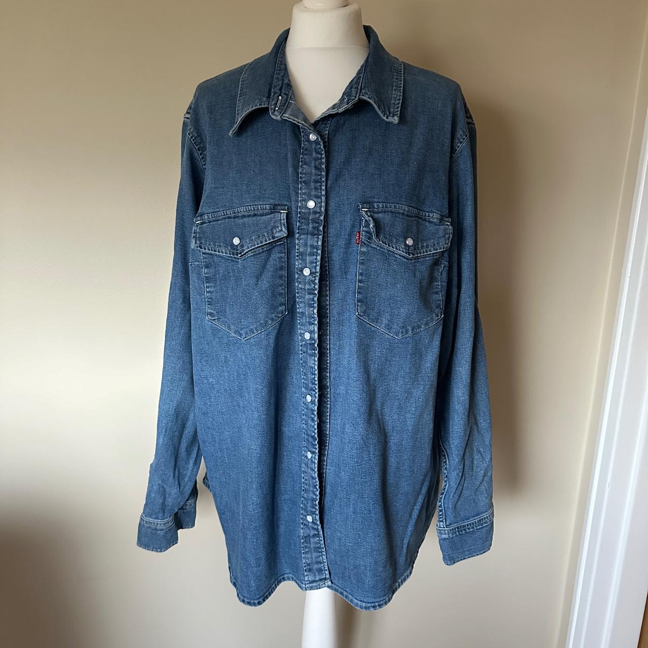 3xl denim shirt