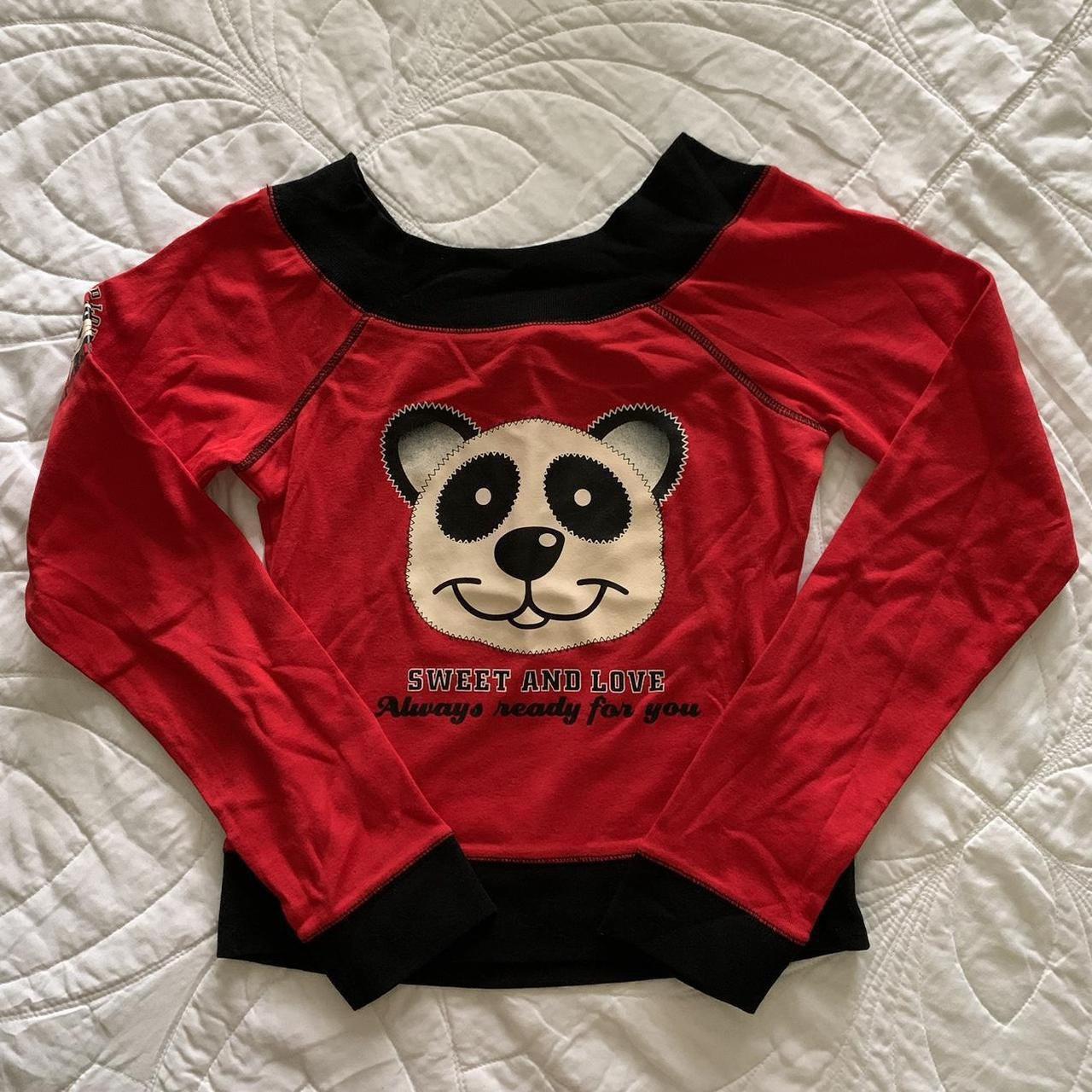 Jennyfer Women's Black and Red T-shirt