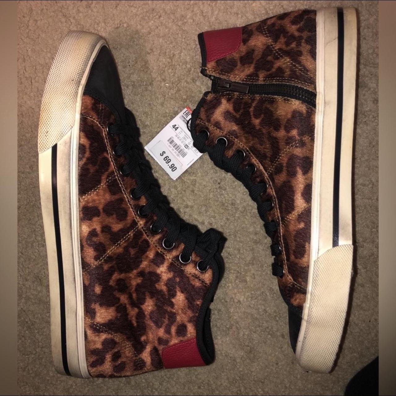 Zara leopard best sale print trainers