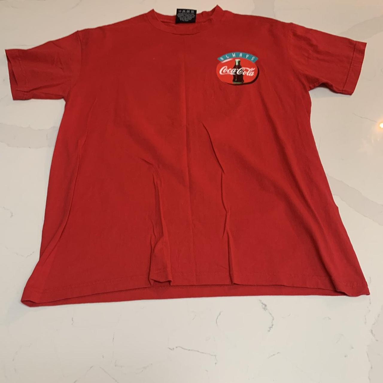 VINTAGE RED COCA-COLA PROMO T SHIRT 1994 Coca Cola... - Depop