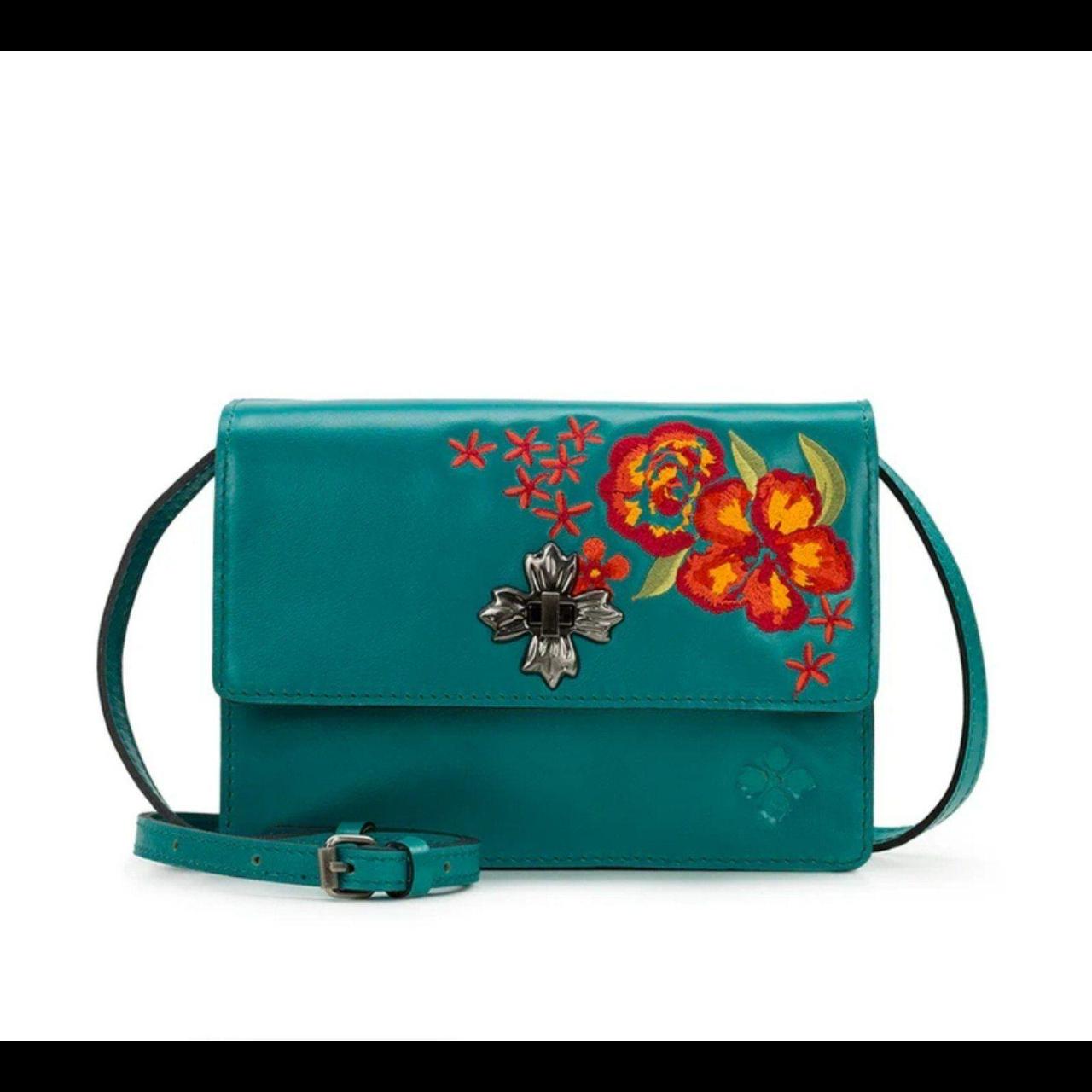 NWT Patricia Nash Italian Turquoise buy leather purse