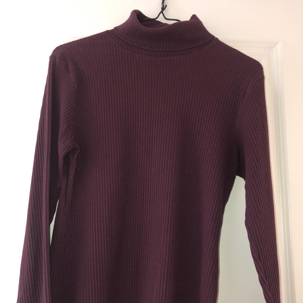 Dark purple turtleneck perfect for fall!... - Depop