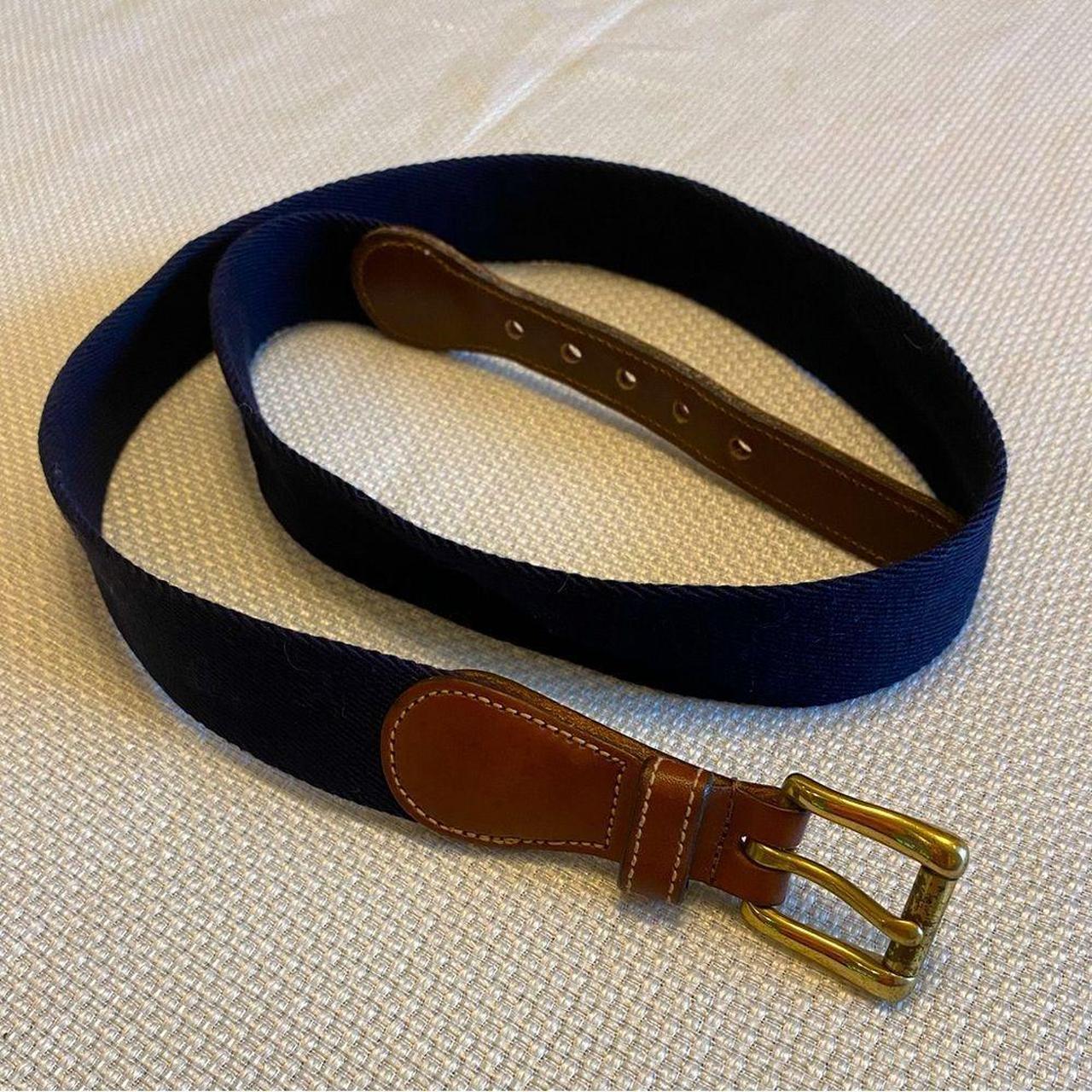 Vintage Dooney & Bourke Dark Blue on sale Leather Belt Size Small