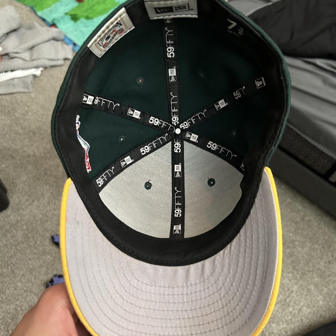 OAKLAND A’S ATHLETICS NEW ERA FITTED 7 3/8 GREY UV... - Depop