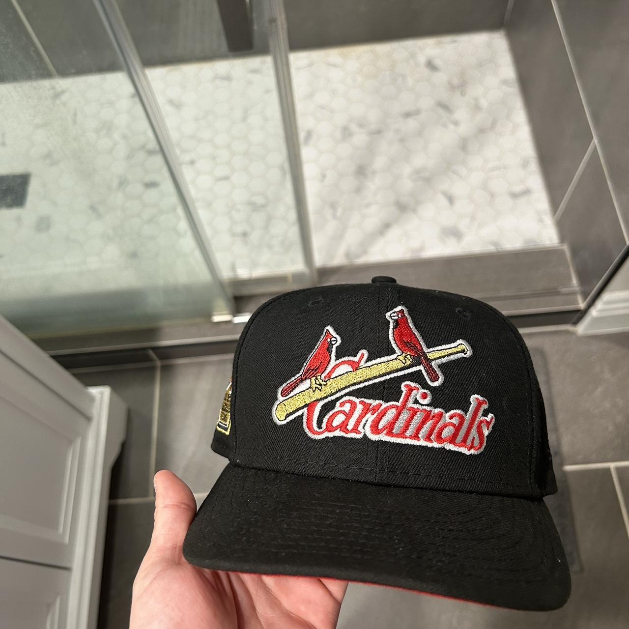 Size 7 St Louis Cardinals fitted hat. Pro Image - Depop