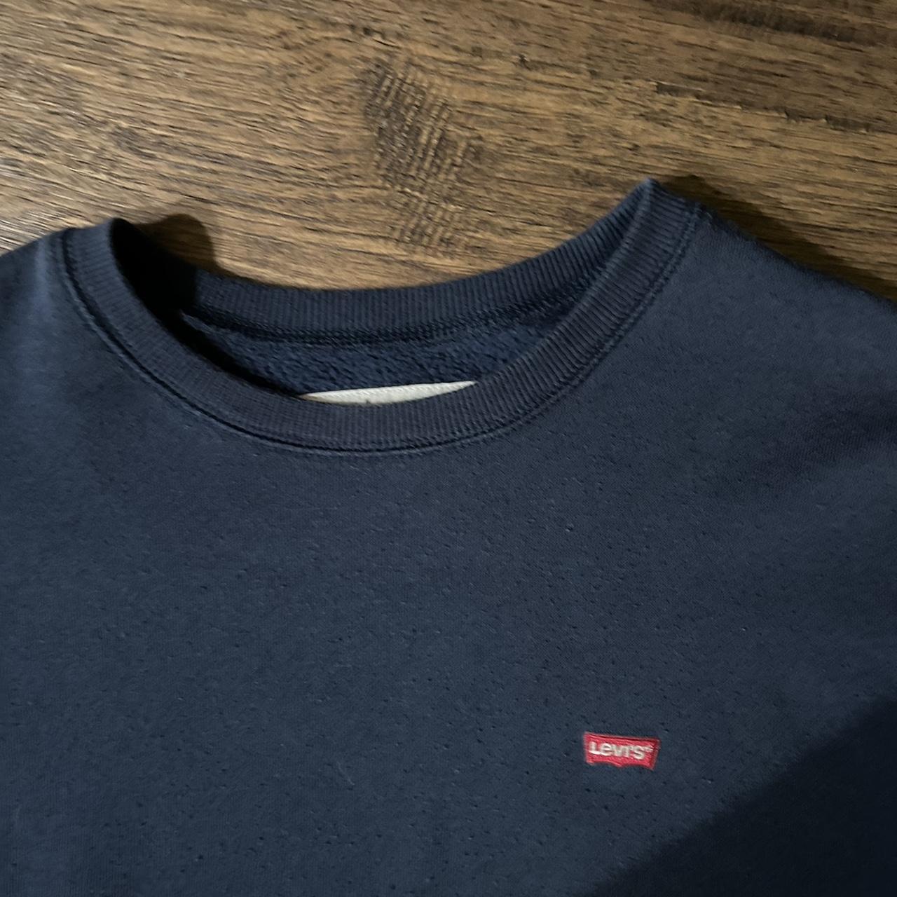 Vintage Levi’s Box logo crew neck sz Siz M Medium... - Depop