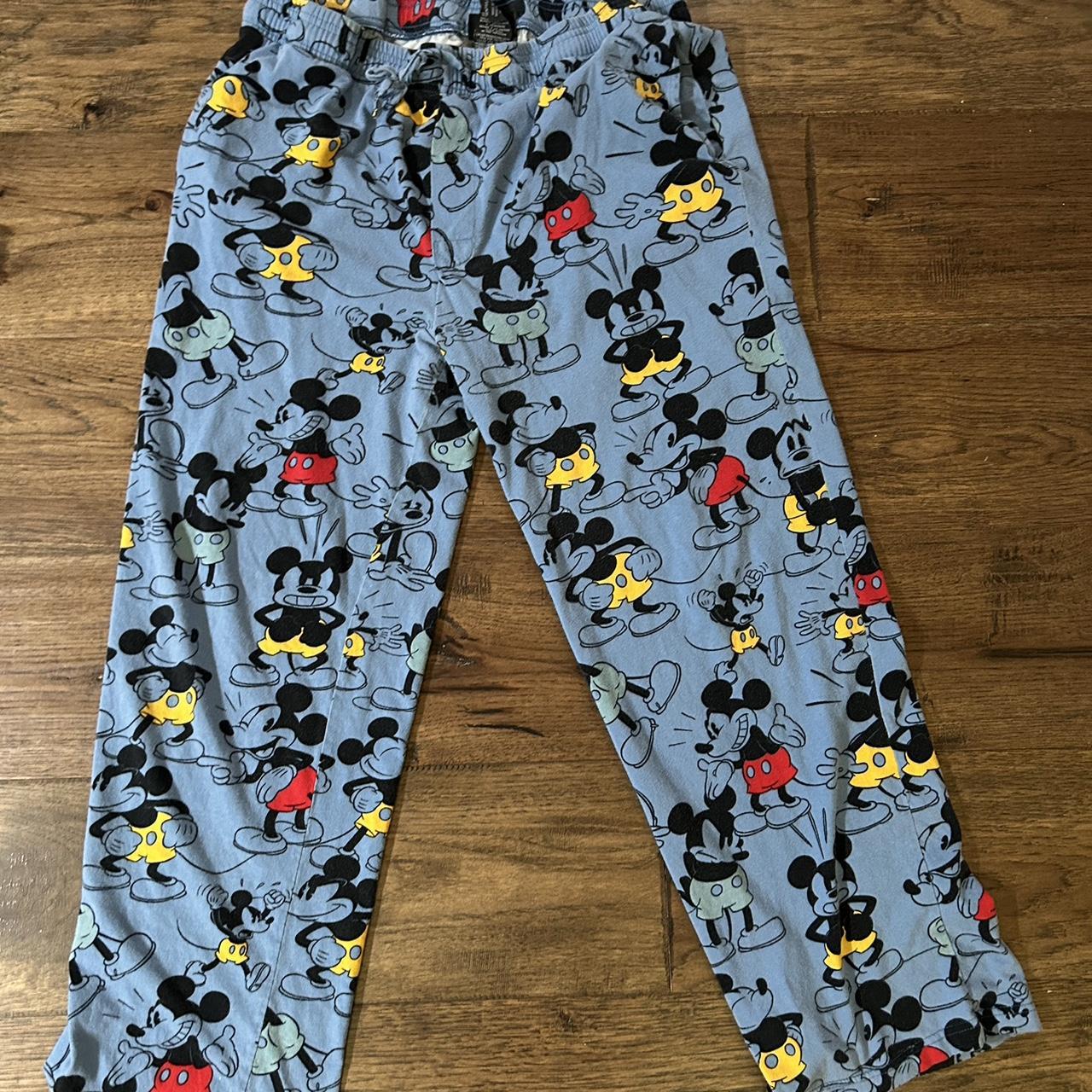 Vintage Disney Mickey Mouse Pajama’s pj’s sweats... - Depop