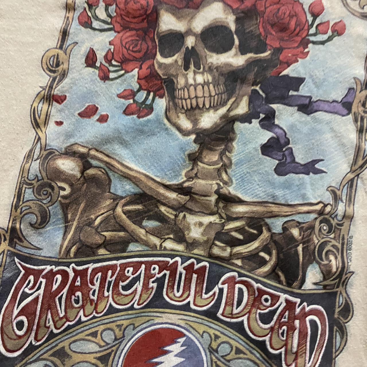 Vintage Liquid Blue Grateful Dead Band Shirt - Depop