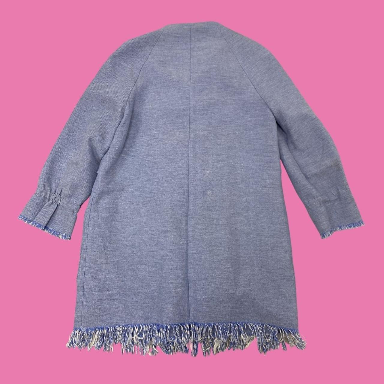 Zara Women's Blue Jacket Depop