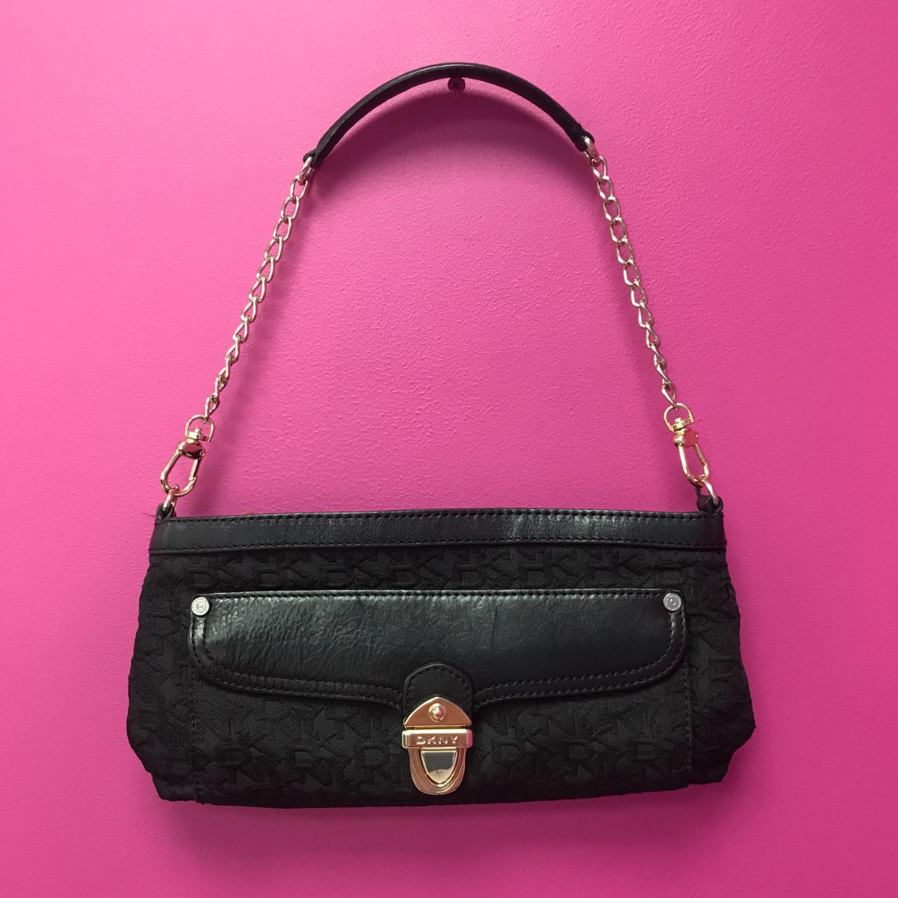 13B216-NO DKNY black ladies bag - Clutch bag -... - Depop