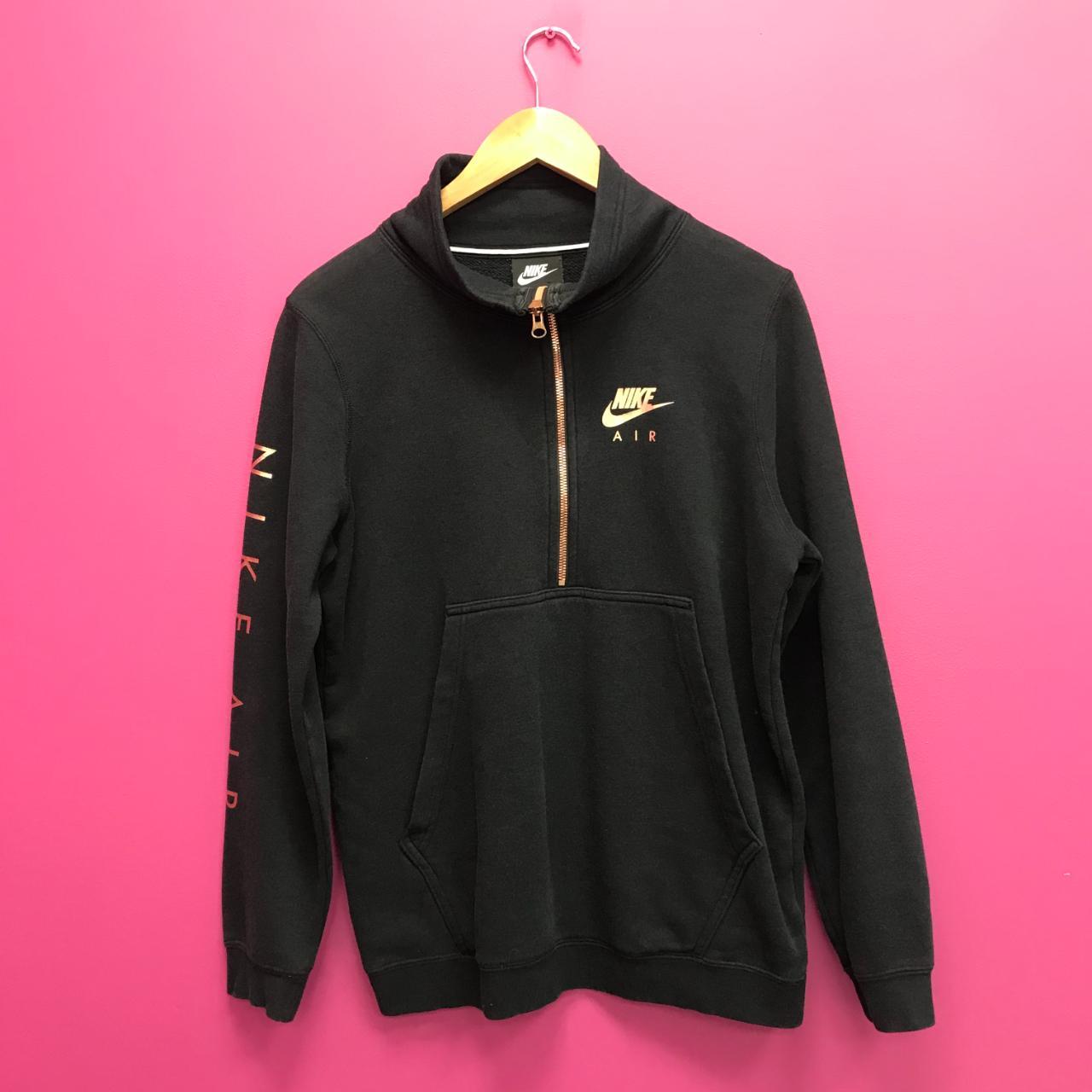 Nike rose gold half zip clearance hoodie