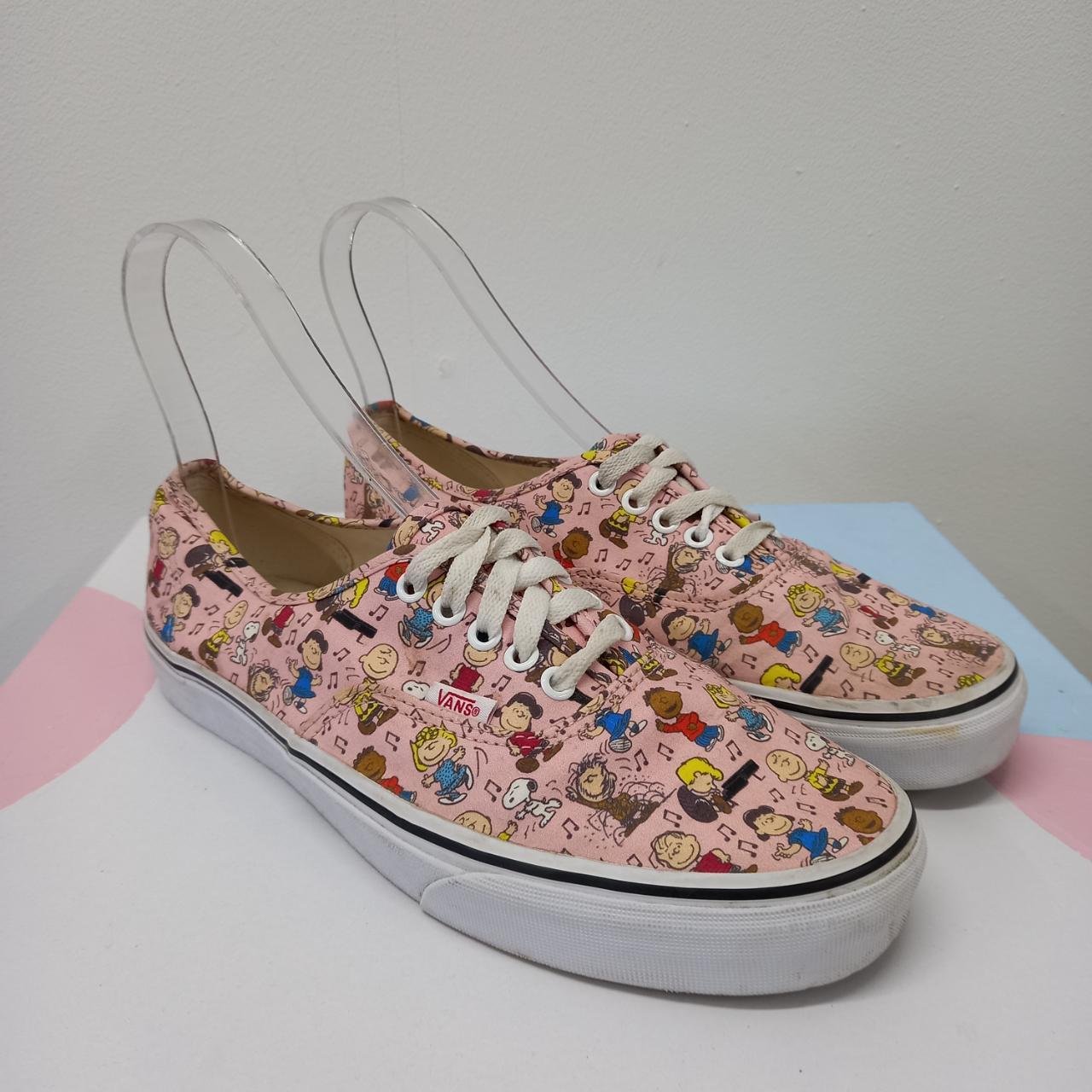 Pink peanuts vans best sale