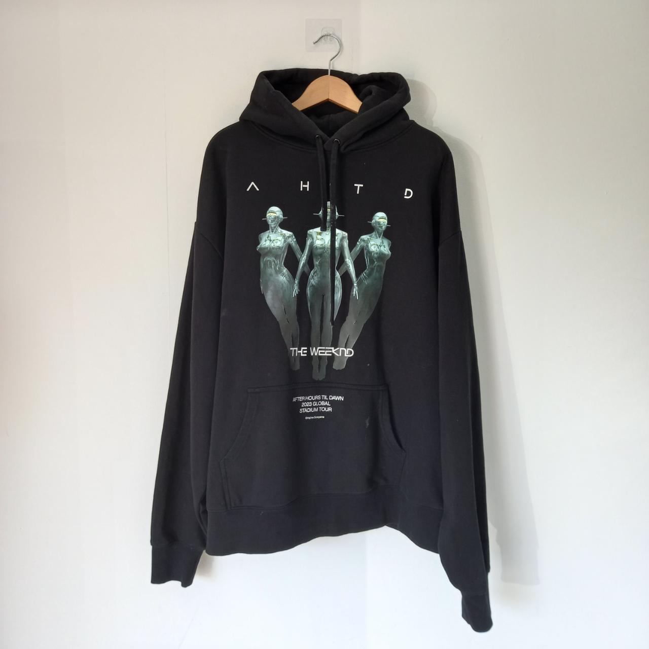 205032 XO THE WEEKND Hoodie Black Graphic AHTD . Depop