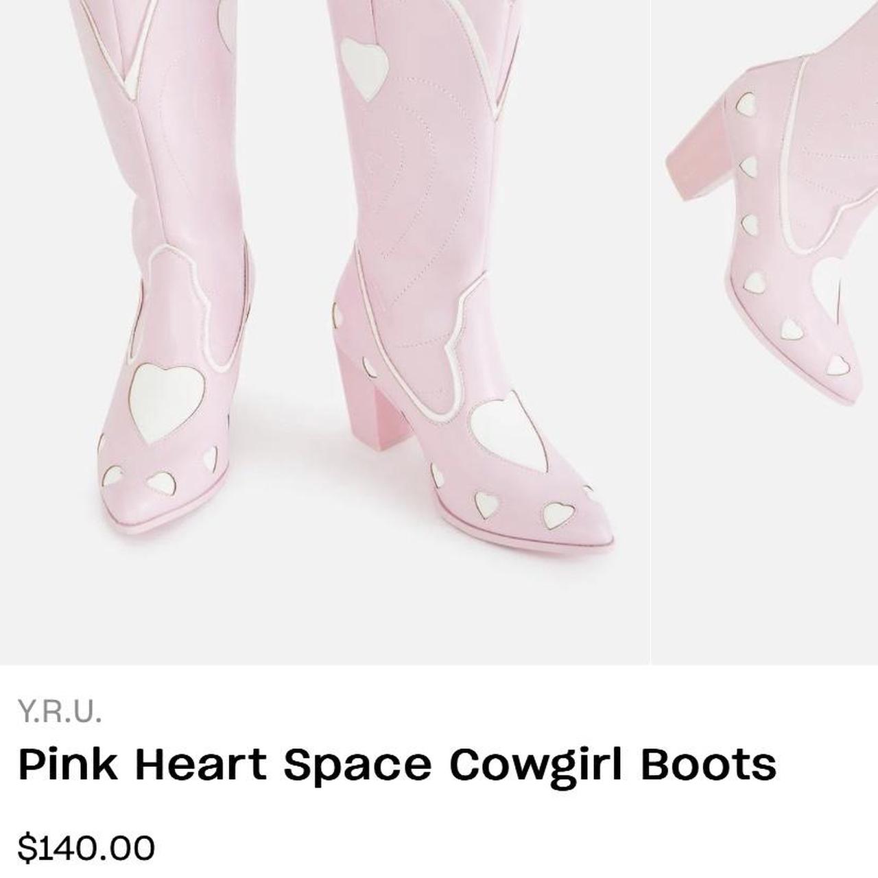 Dolls Kill Women's Pink and White Boots (4)