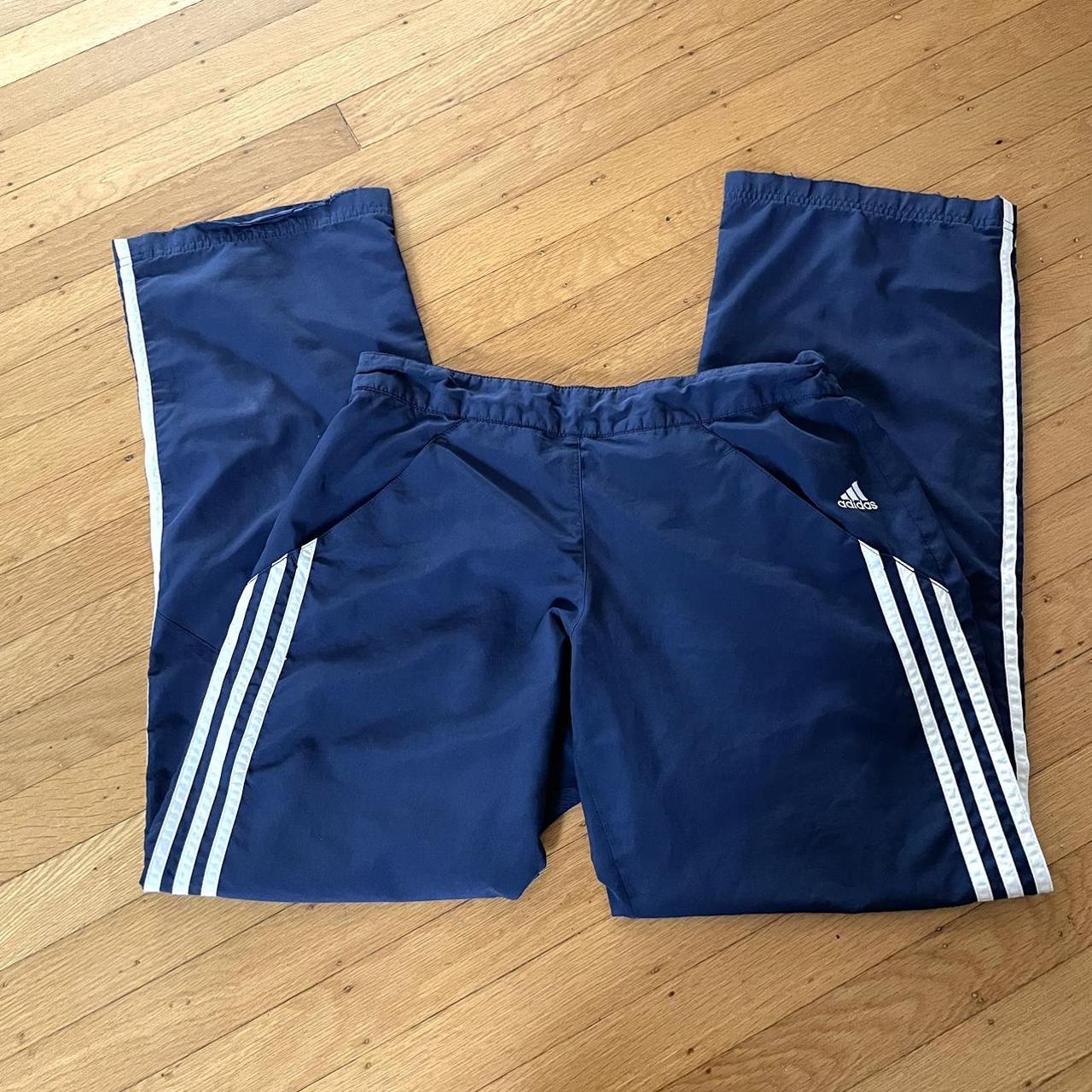 adidas windbreaker track pants good condition has... - Depop