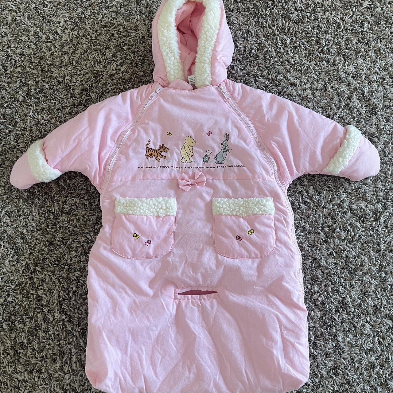 Pooh Bear Vintage Baby Girl’s Snowsuit/Cover Like... - Depop