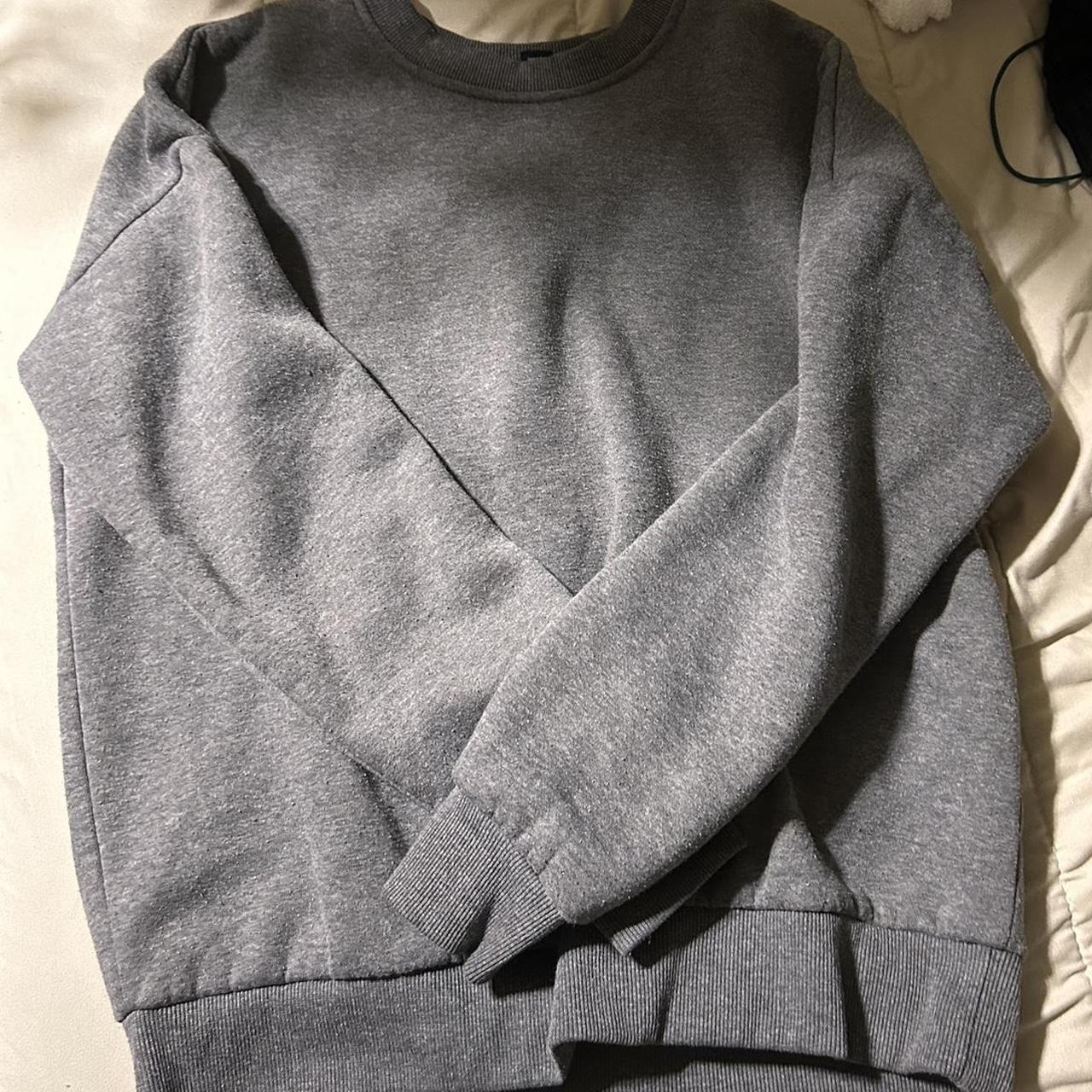 dark grey sweatshirt material is thick and warm used... - Depop