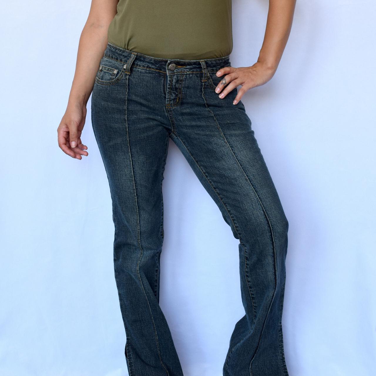 y2k dollhouse low rise jeans vintage flare... Depop