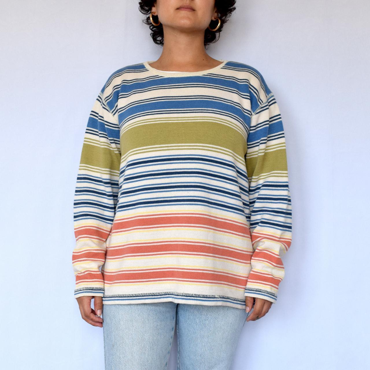 Liz claiborne deals striped sweater