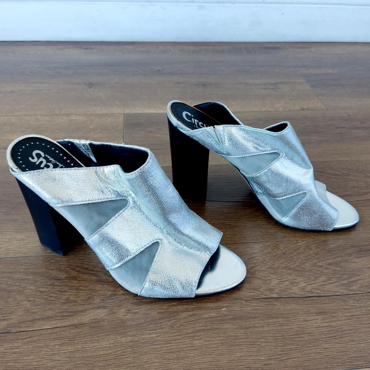 sam edelman silver mules