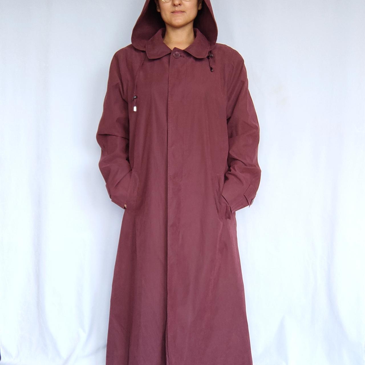 London fog womens outlet long raincoat with hood