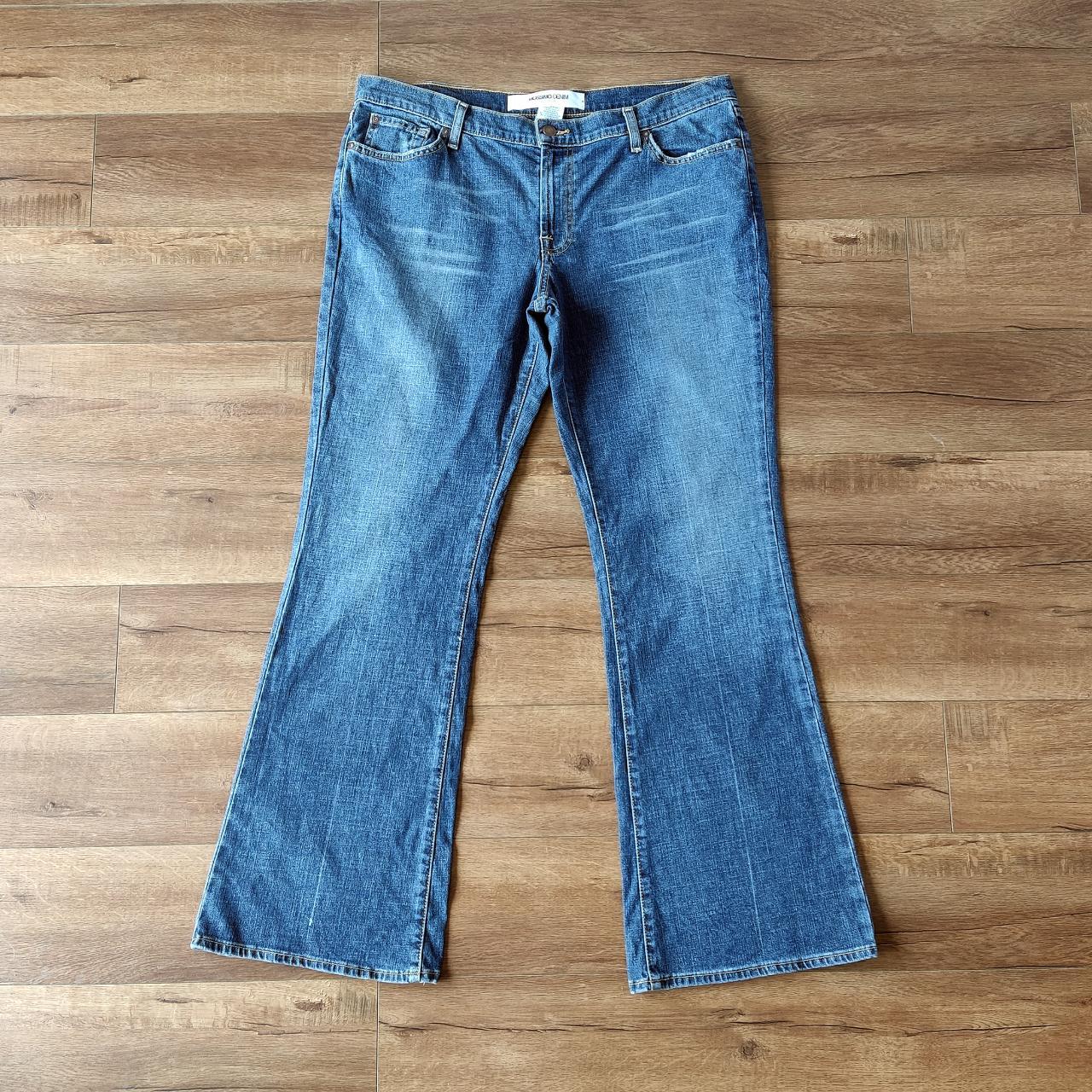y2k mossimo bootcut denim flare jeans size 14 y2k... - Depop