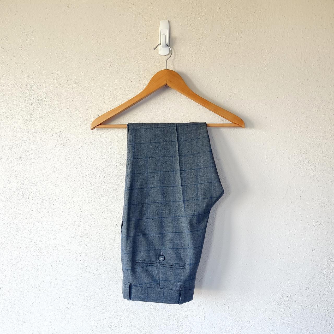 Original Penguin Gray Plaid Trouser Pants Gray... - Depop