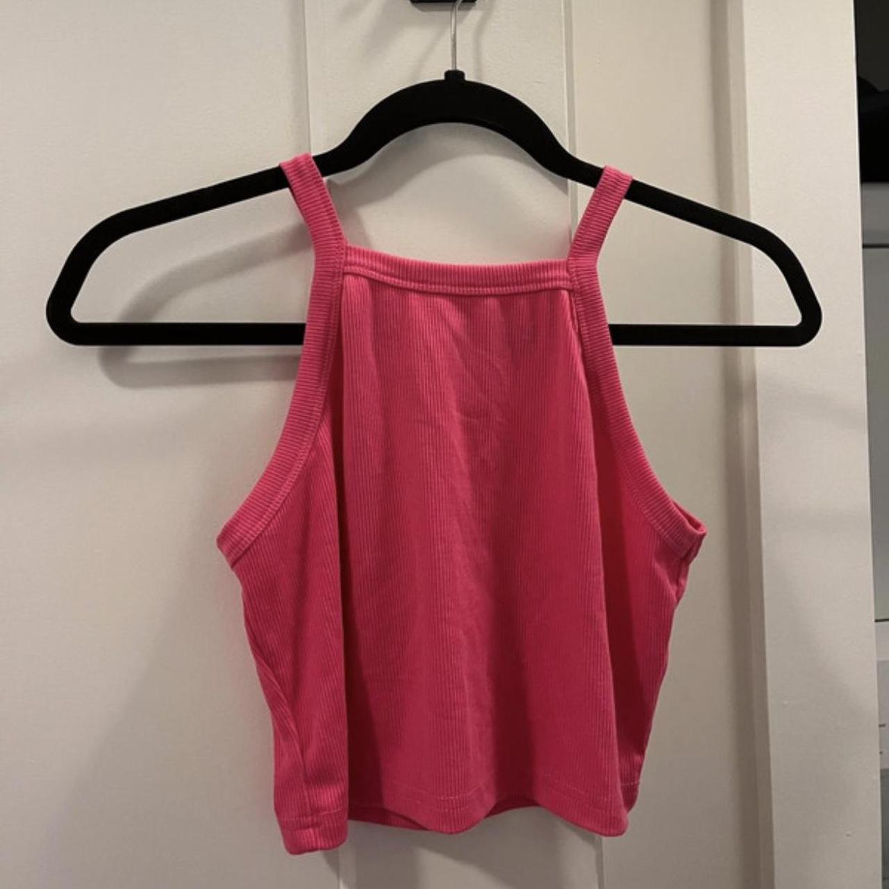 Zara Women's Pink Vest Depop