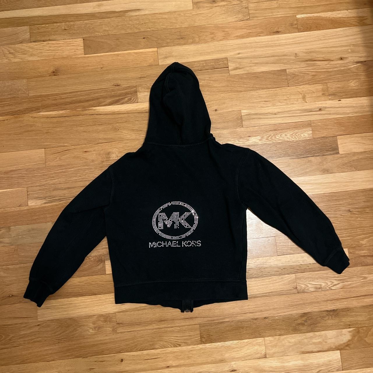 Michael Kors bedazzled crop zip up hoodie No tag w... - Depop