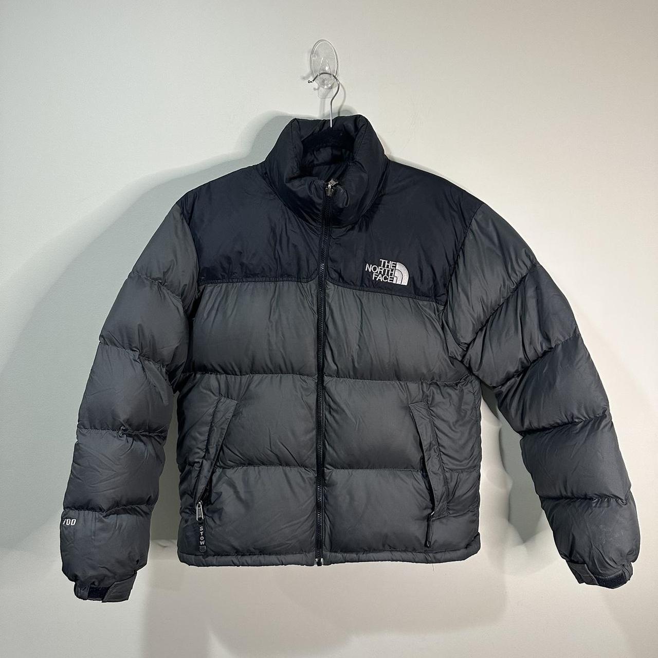 Men's North Face Puffer Jacket Size M 700 Black and... - Depop