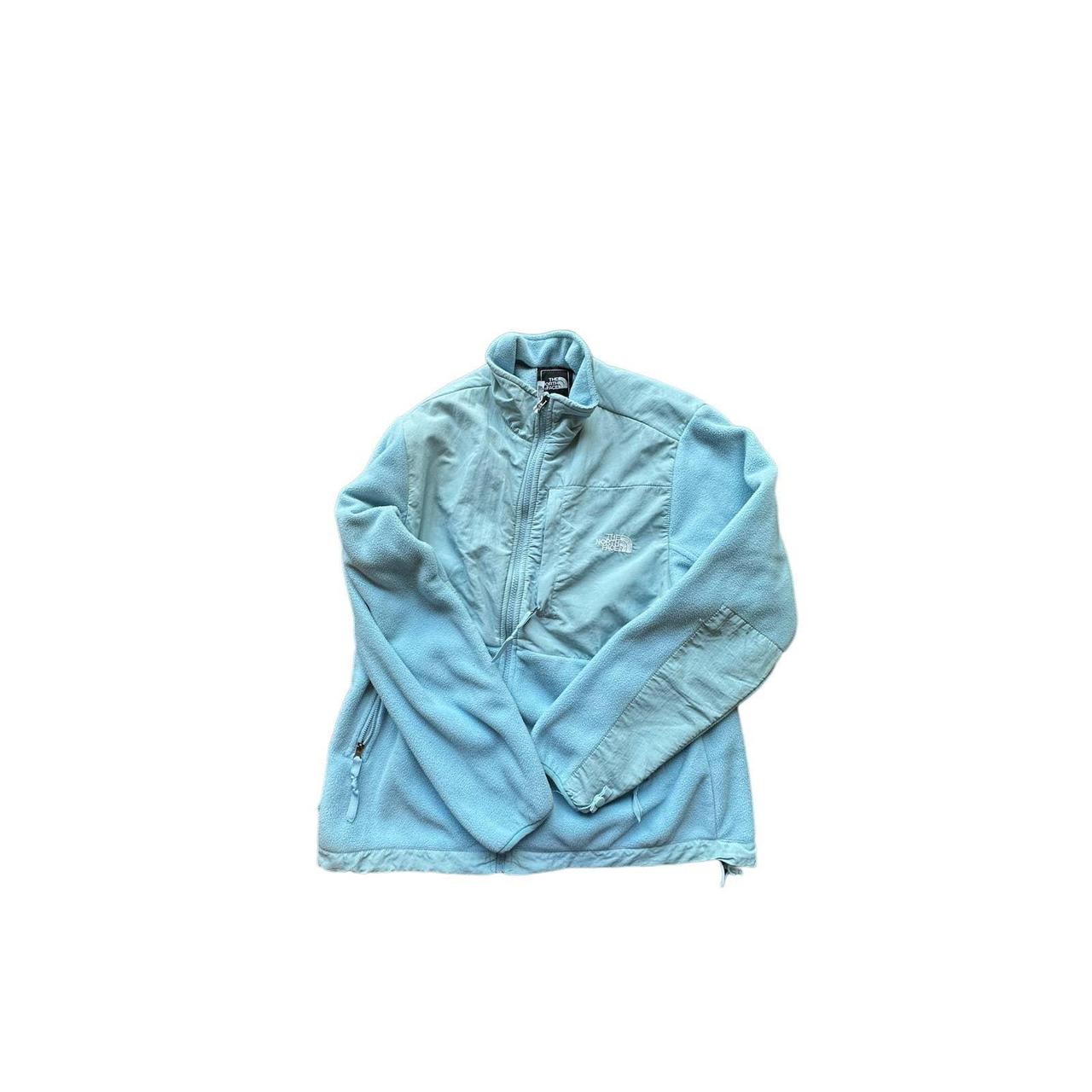 The north face fleece jacket. Light blue. Carolina... Depop